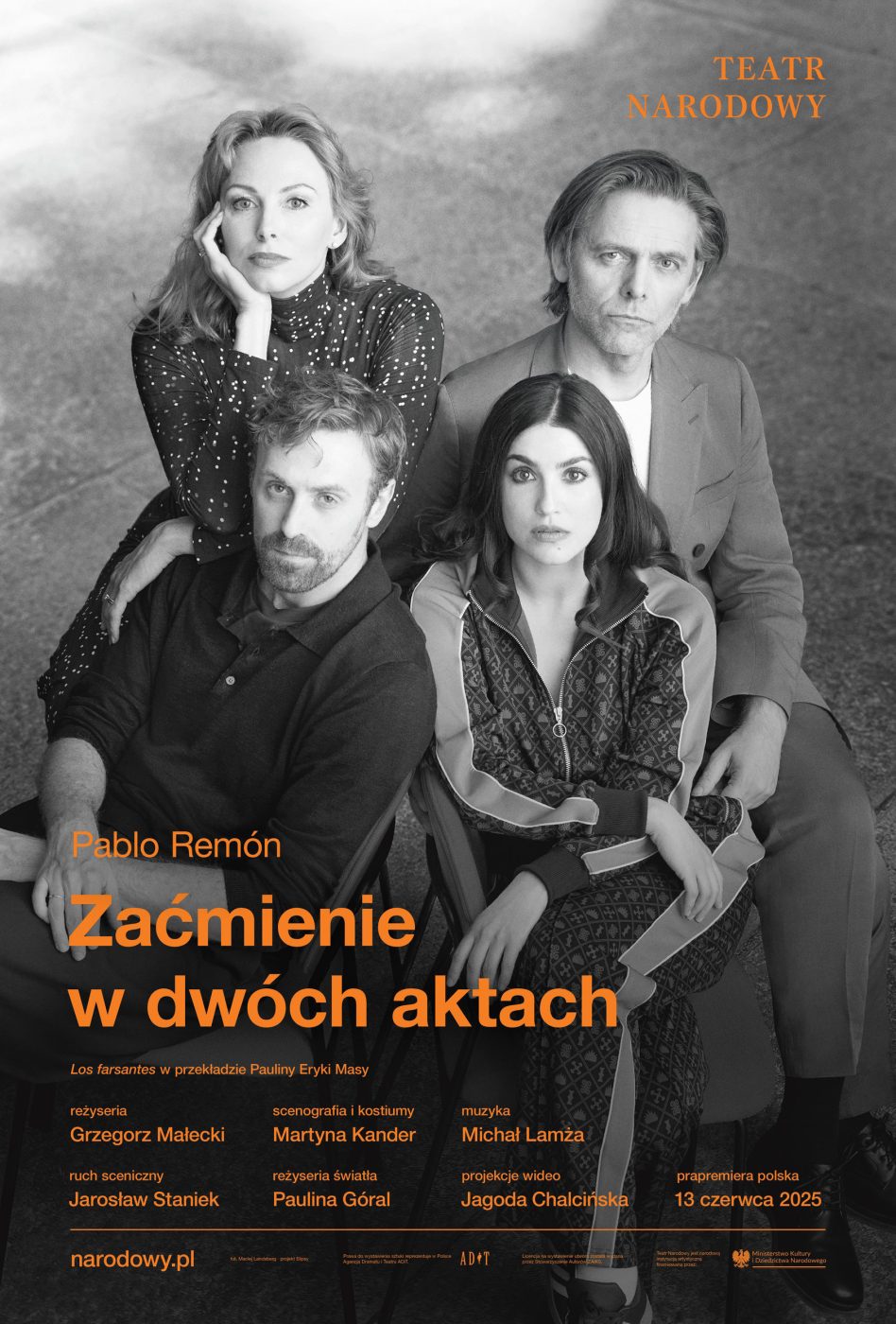 Zaćmienie w dwóch aktach - plakat